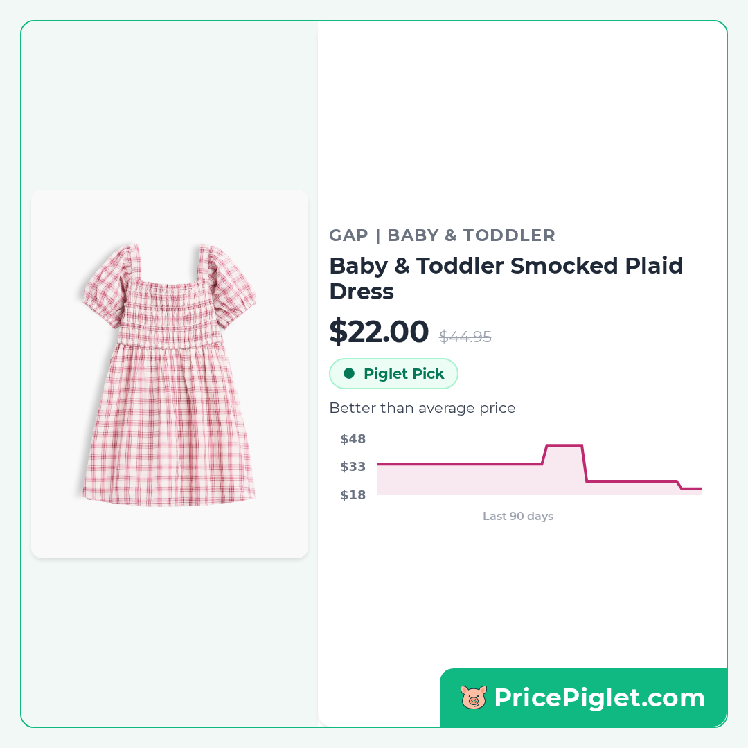 Baby & Toddler Smocked Plaid Dress