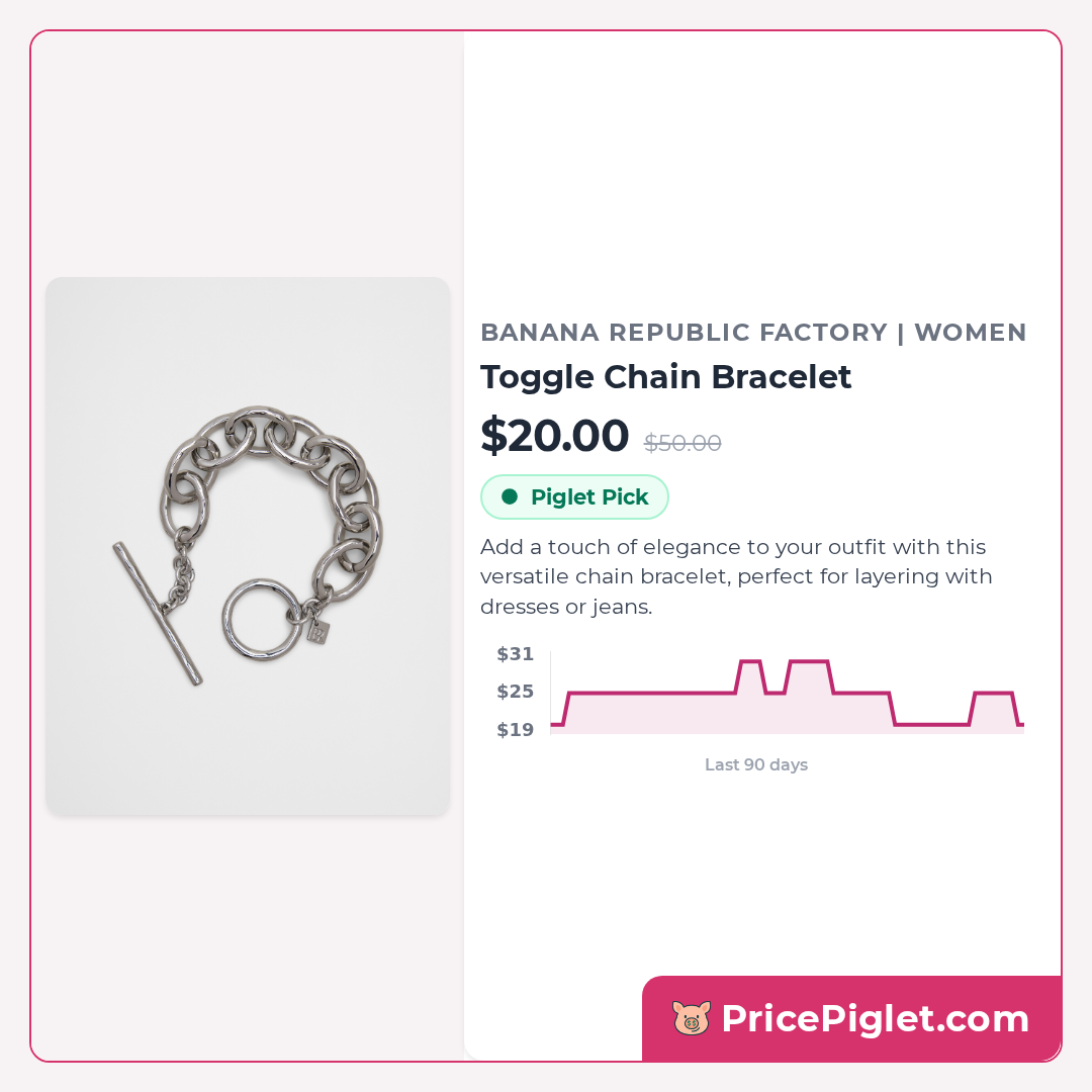 Toggle Chain Bracelet