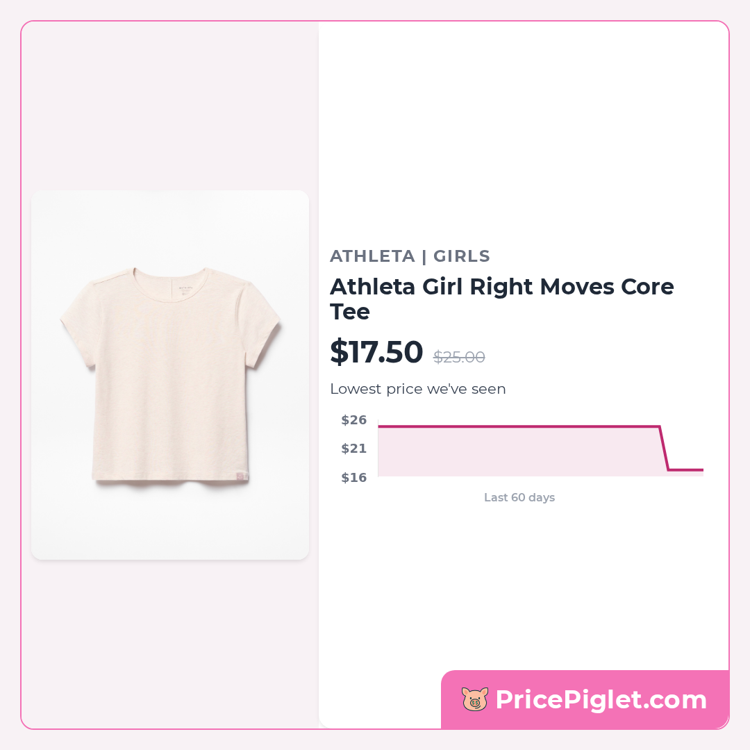 Athleta Girl Right Moves Core Tee