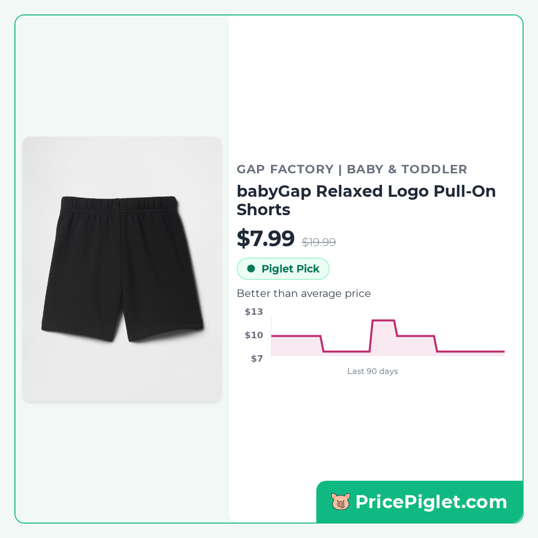 babyGap Relaxed Logo Pull-On Shorts