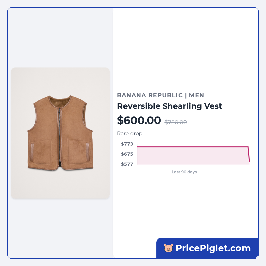 Reversible Shearling Vest