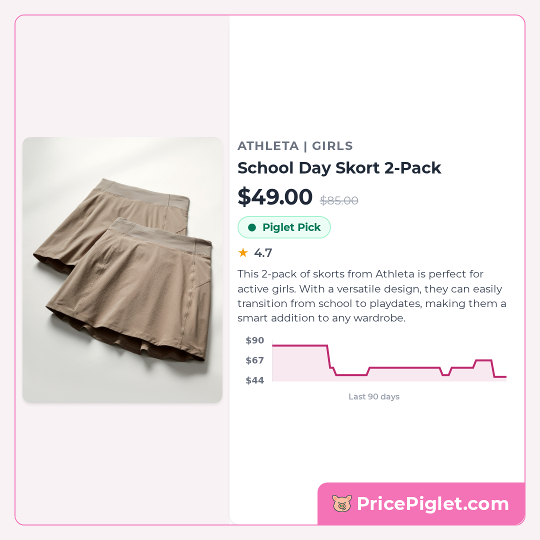 School Day Skort 2-Pack