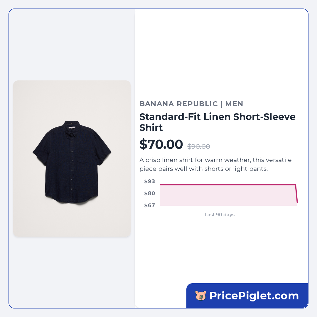 Standard-Fit Linen Short-Sleeve Shirt
