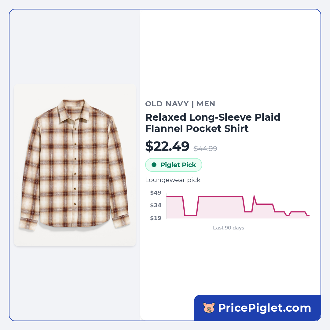 Relaxed Long-Sleeve Plaid Flannel Pocket Shirt