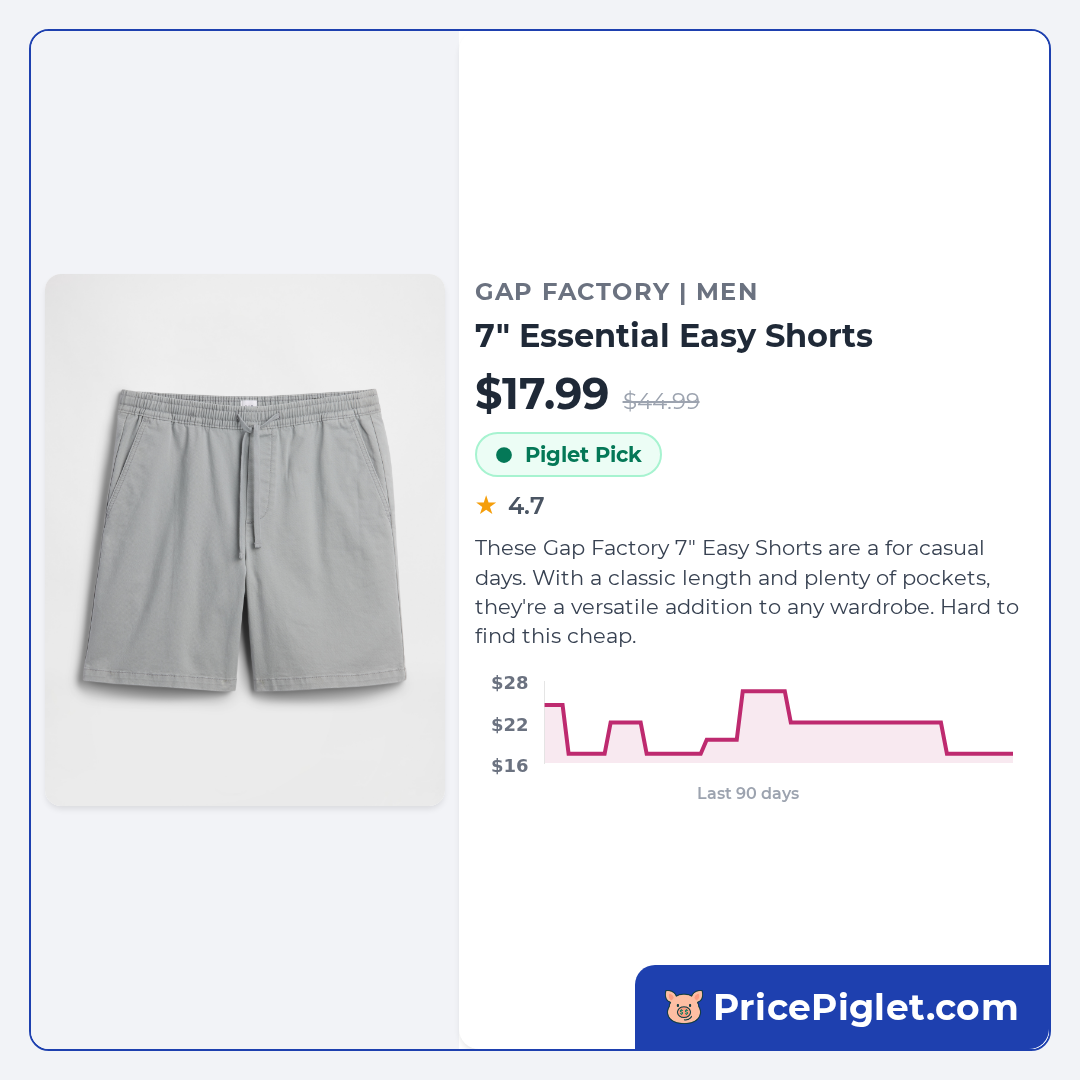 7" Essential Easy Shorts