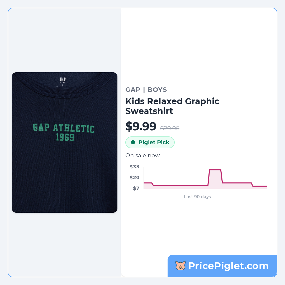 Kids Relaxed Graphic Sweatshirt