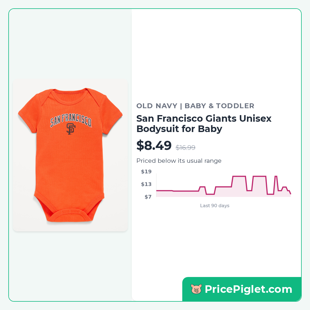 San Francisco Giants Unisex Bodysuit for Baby