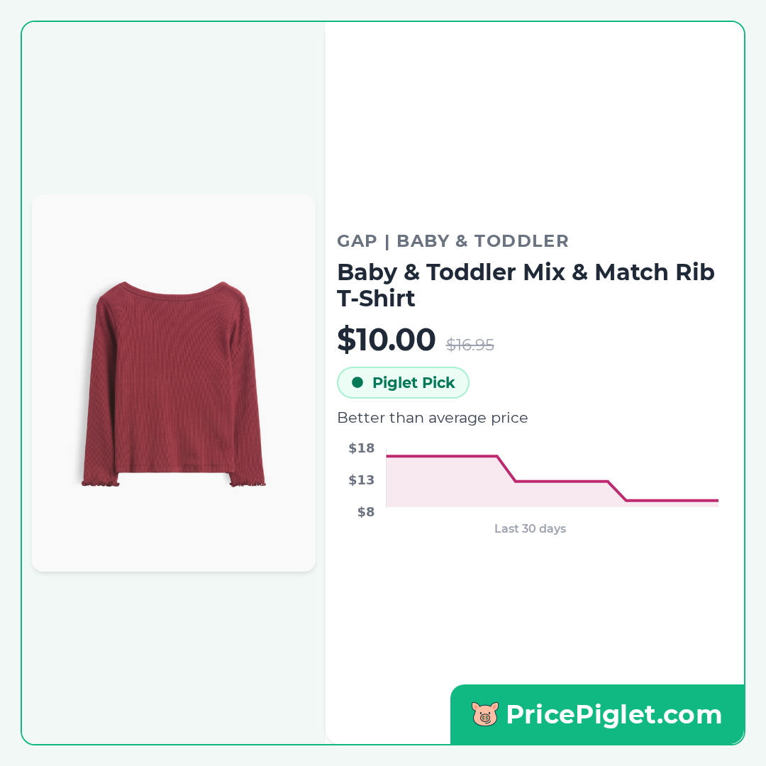 Baby & Toddler Mix & Match Rib T-Shirt