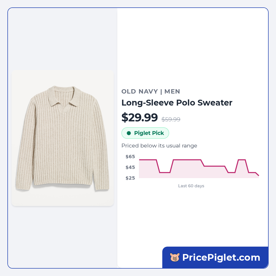 Long-Sleeve Polo Sweater