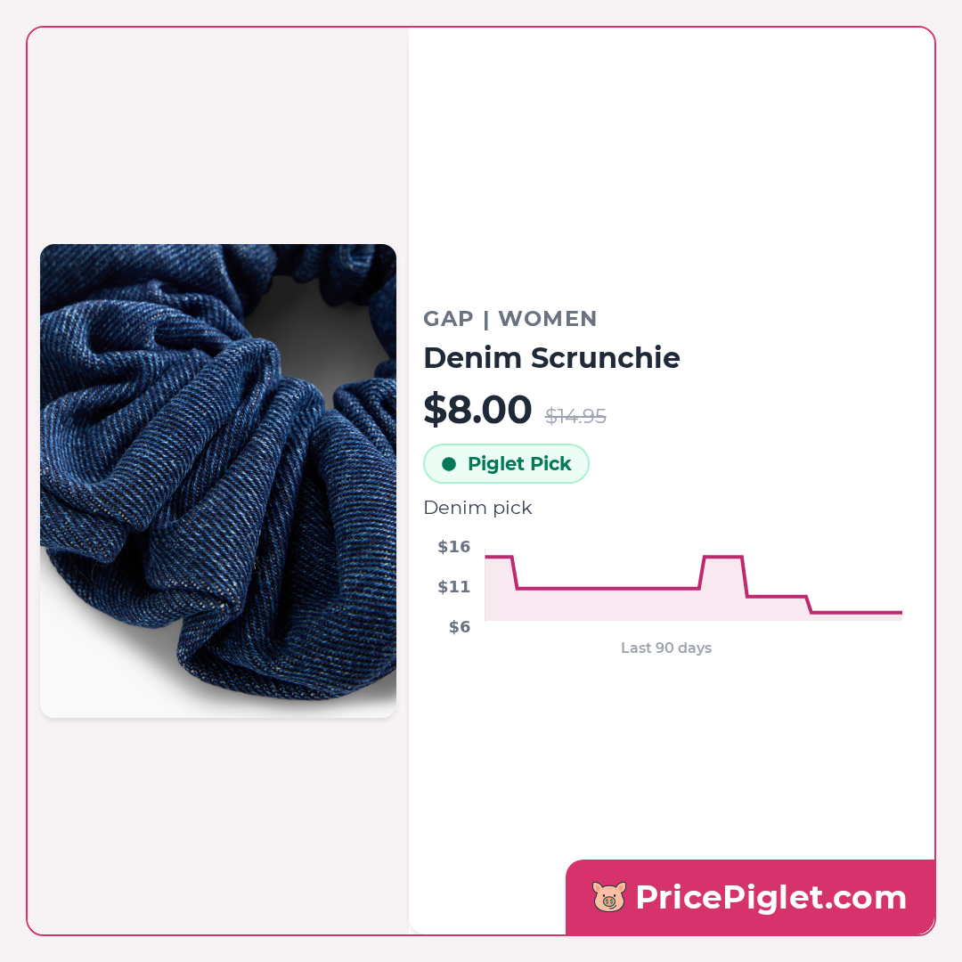 Denim Scrunchie