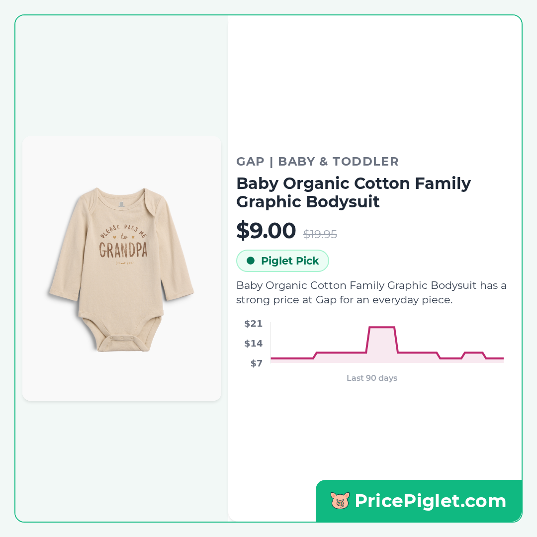 Baby Organic Cotton Family Graphic Bodysuit