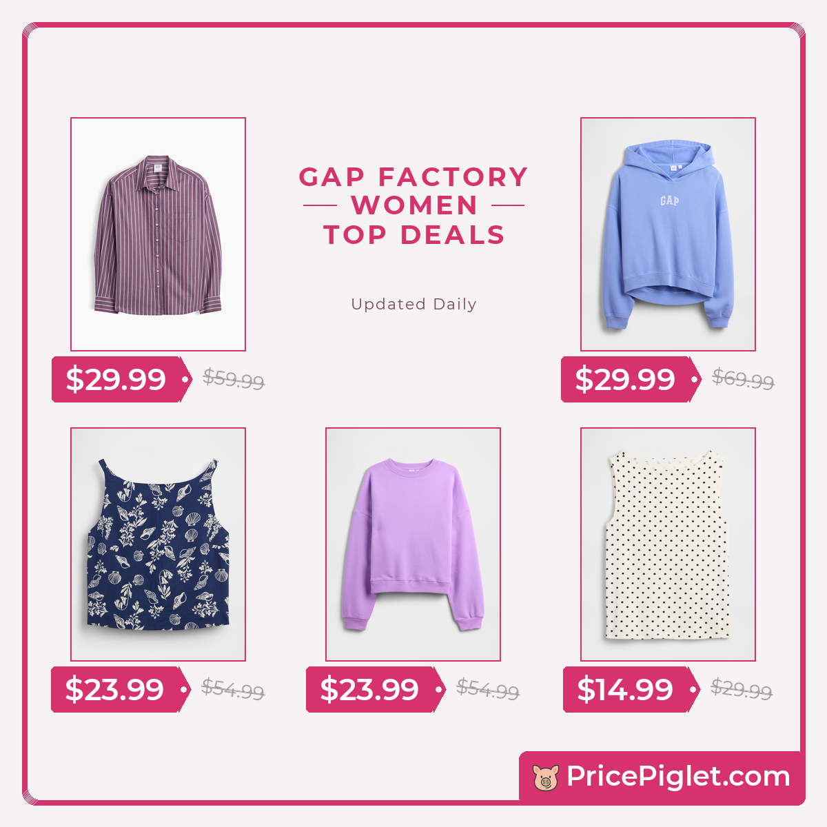 A Few Women's Picks at Gap Factory Today