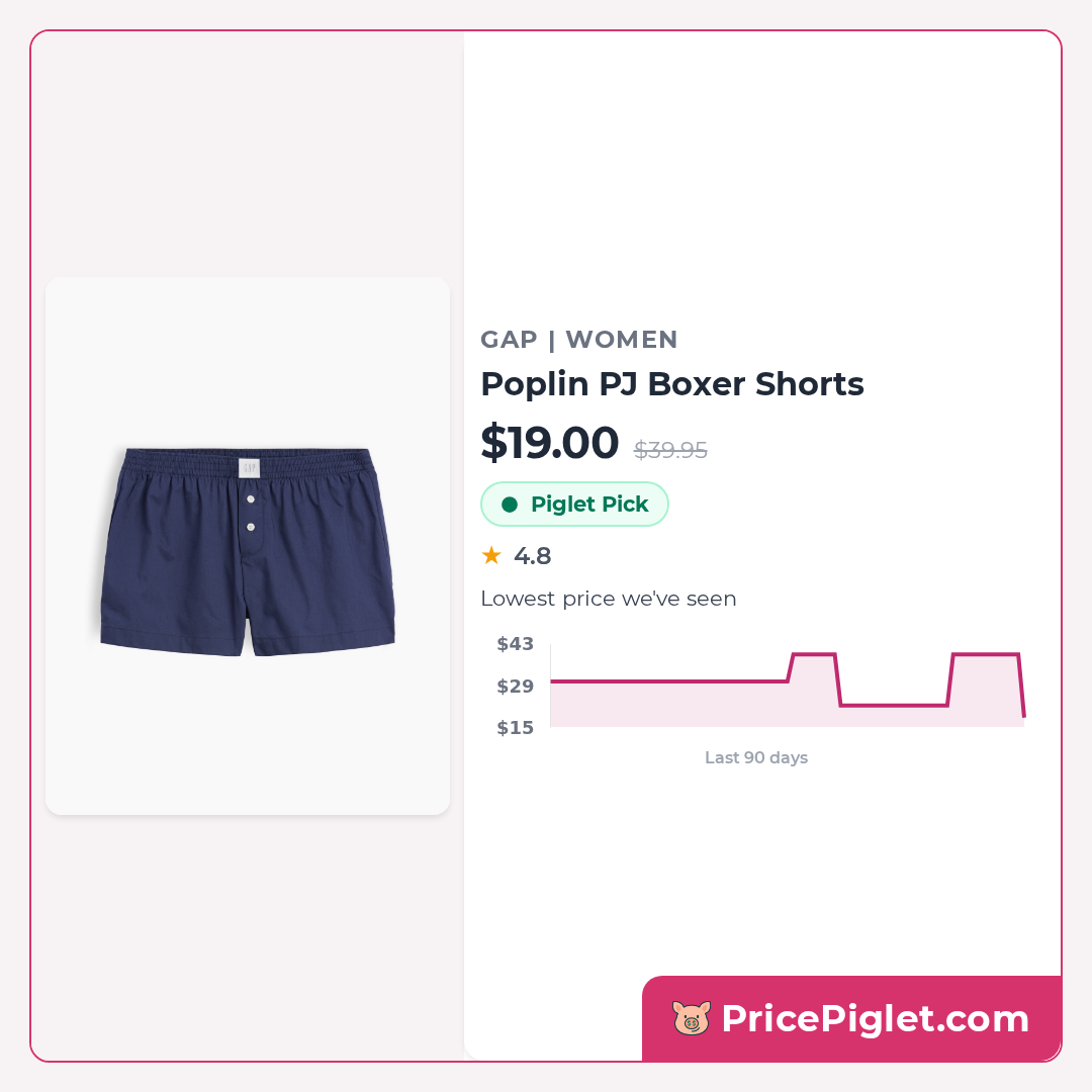 Poplin PJ Boxer Shorts