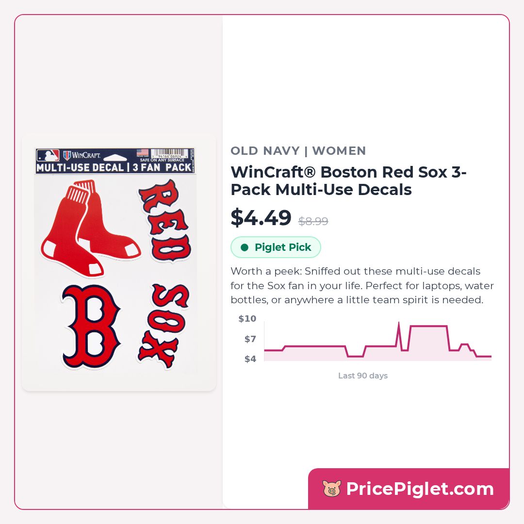 WinCraft® Boston Red Sox 3-Pack Multi-Use Decals
