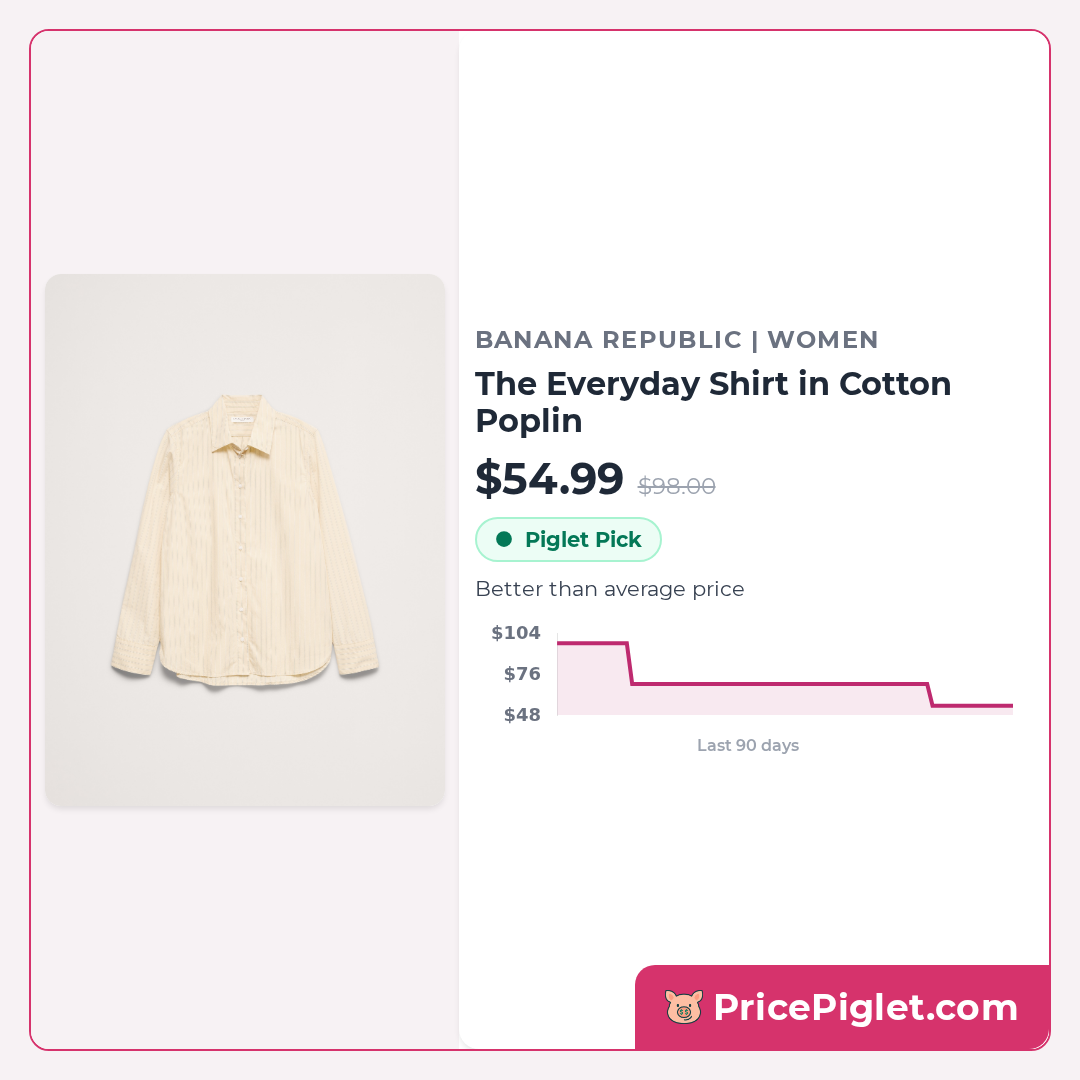 The Everyday Shirt in Cotton Poplin