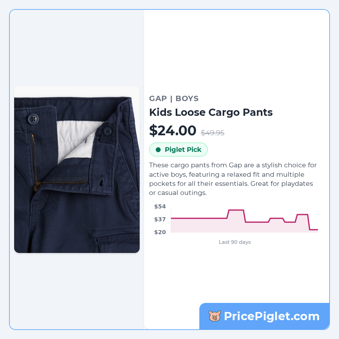 Kids Loose Cargo Pants