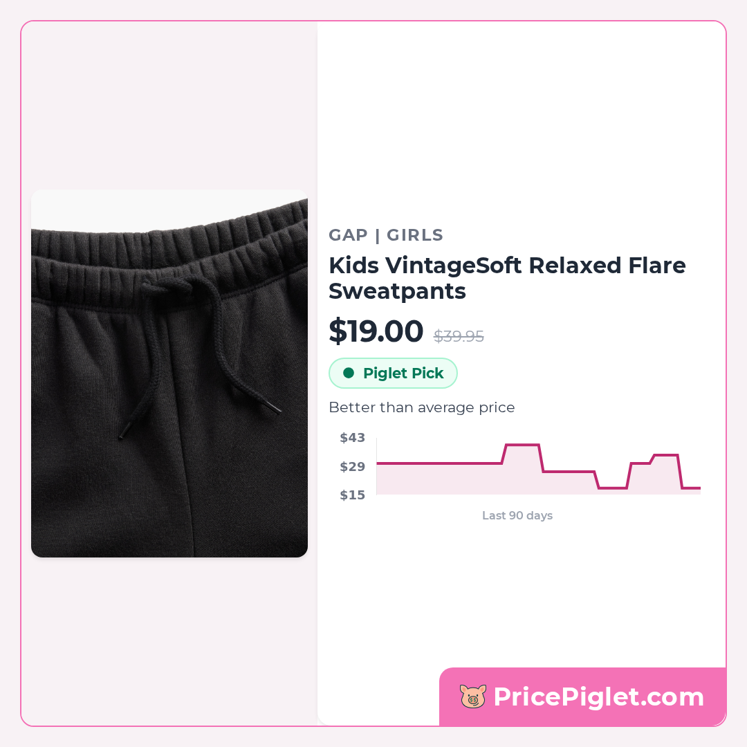 Kids VintageSoft Relaxed Flare Sweatpants