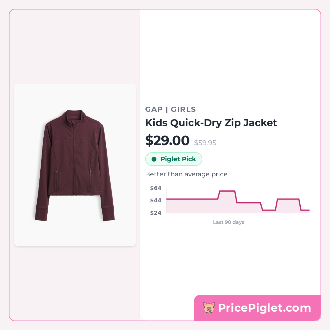 Kids Quick-Dry Zip Jacket