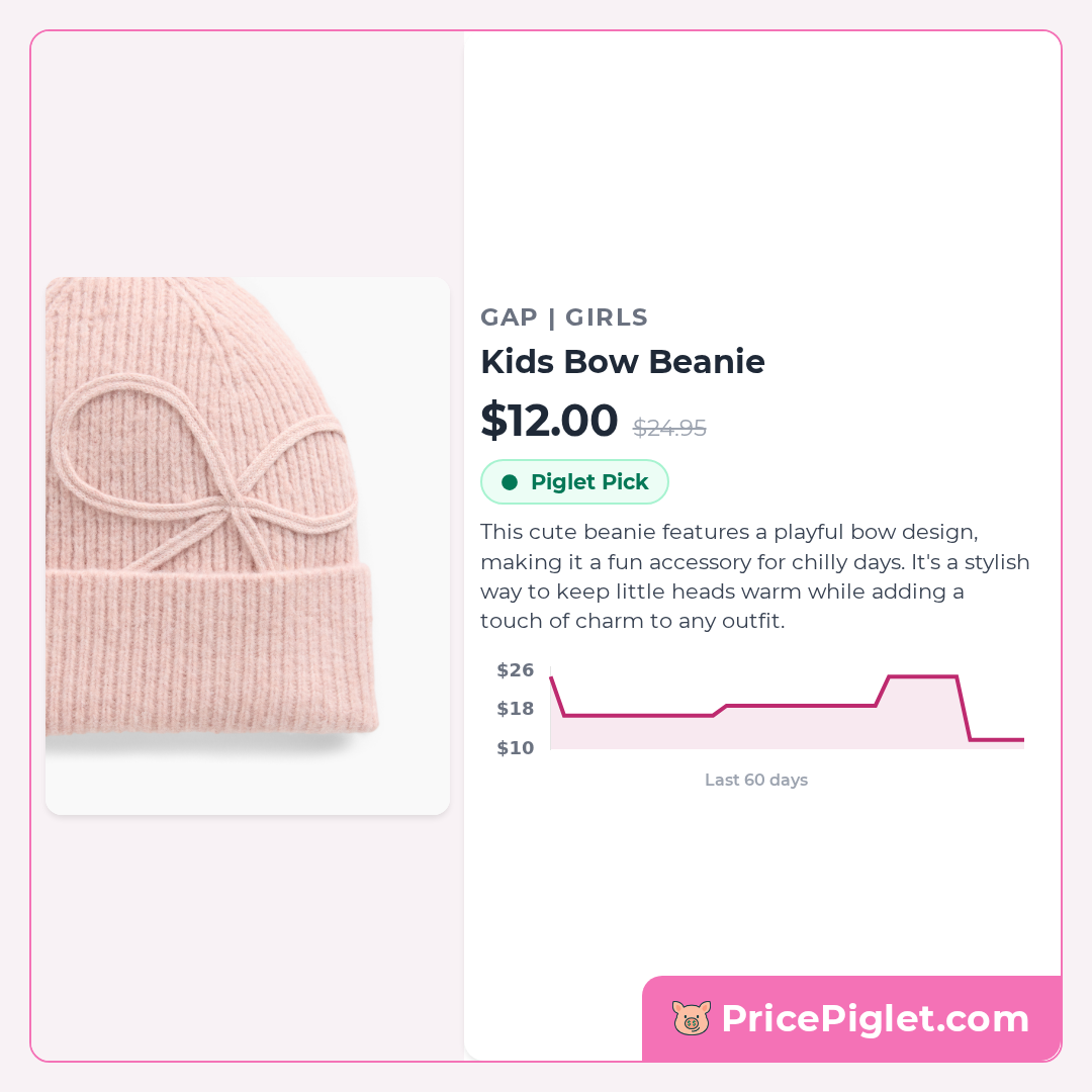 Kids Bow Beanie