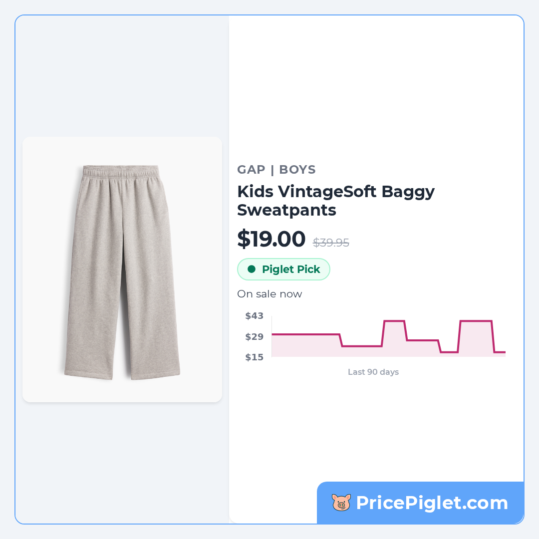 Kids VintageSoft Baggy Sweatpants