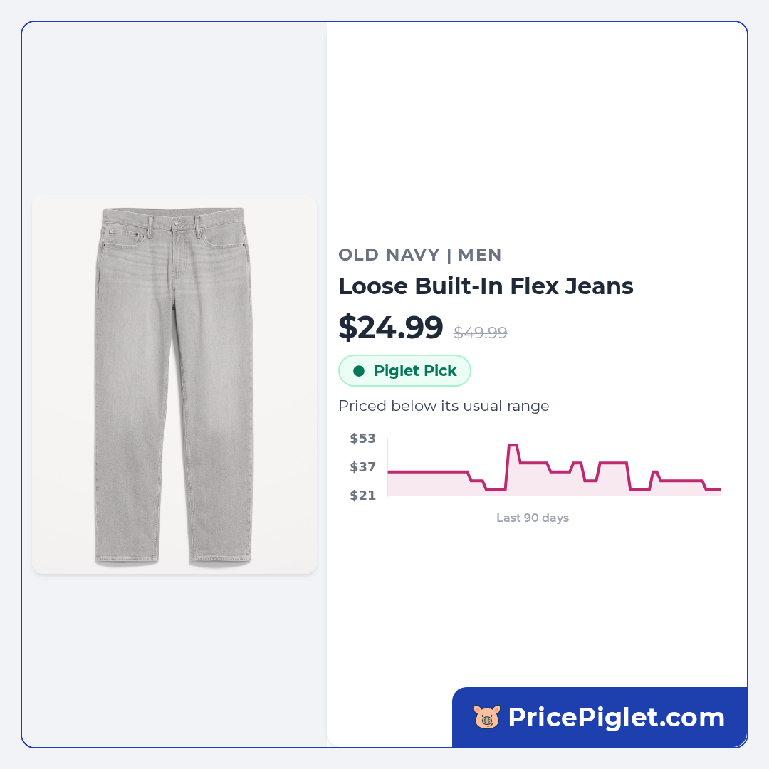Loose Built-In Flex Jeans