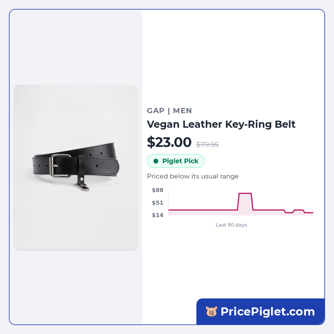 Vegan Leather Key-Ring Belt