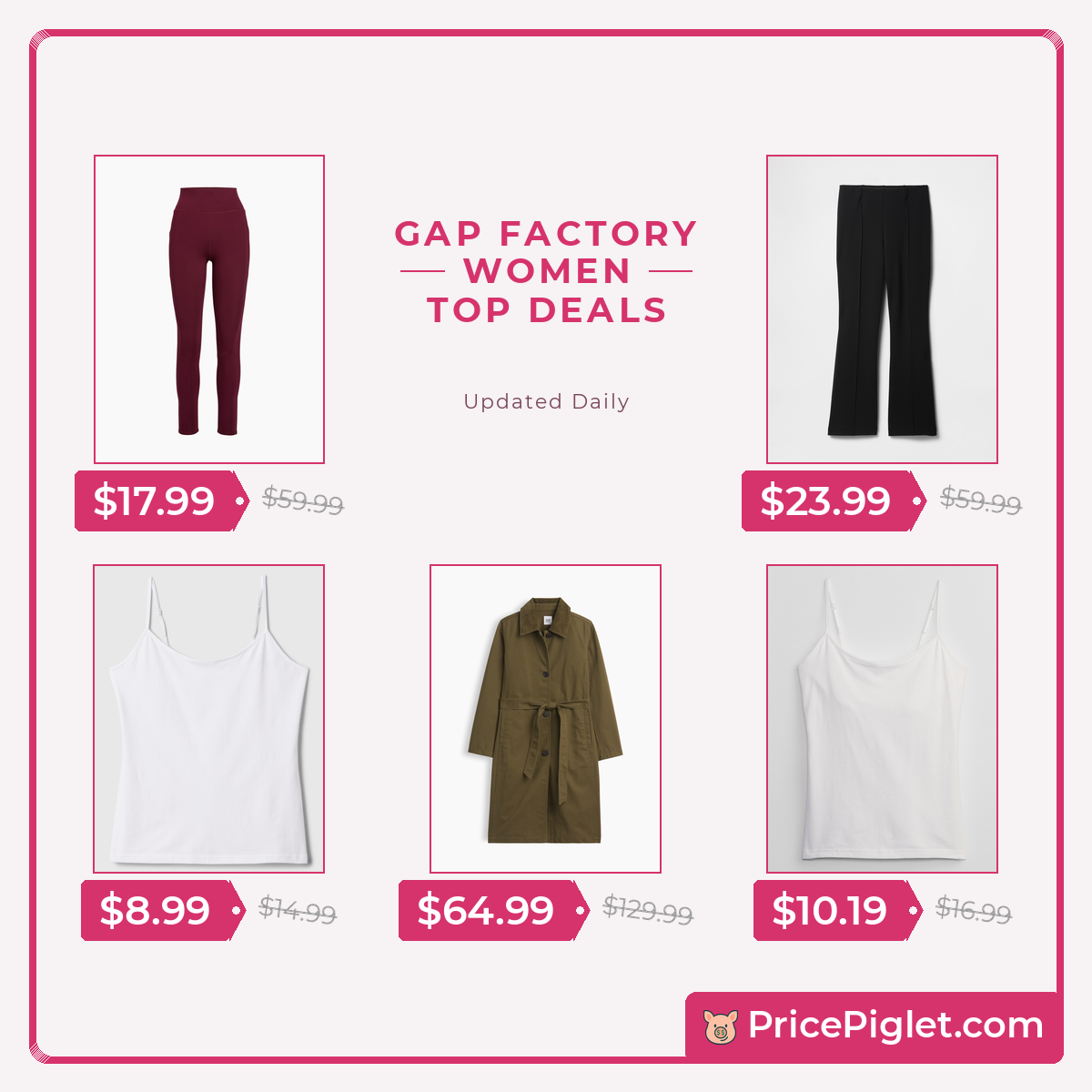 Women's Deals at Gap Factory Today