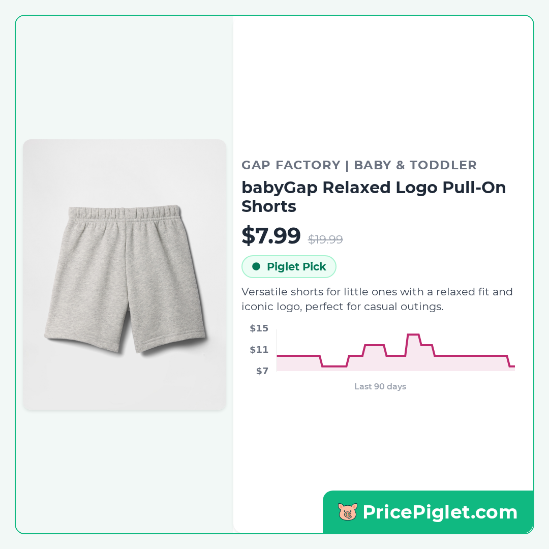 babyGap Relaxed Logo Pull-On Shorts