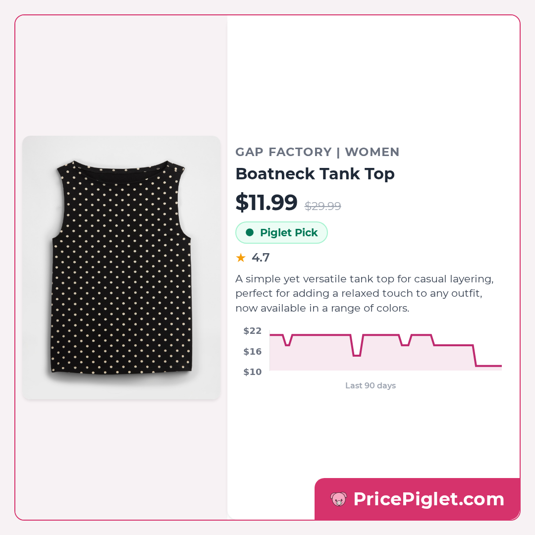 Boatneck Tank Top