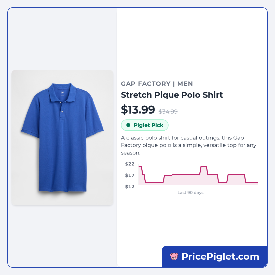 Stretch Pique Polo Shirt