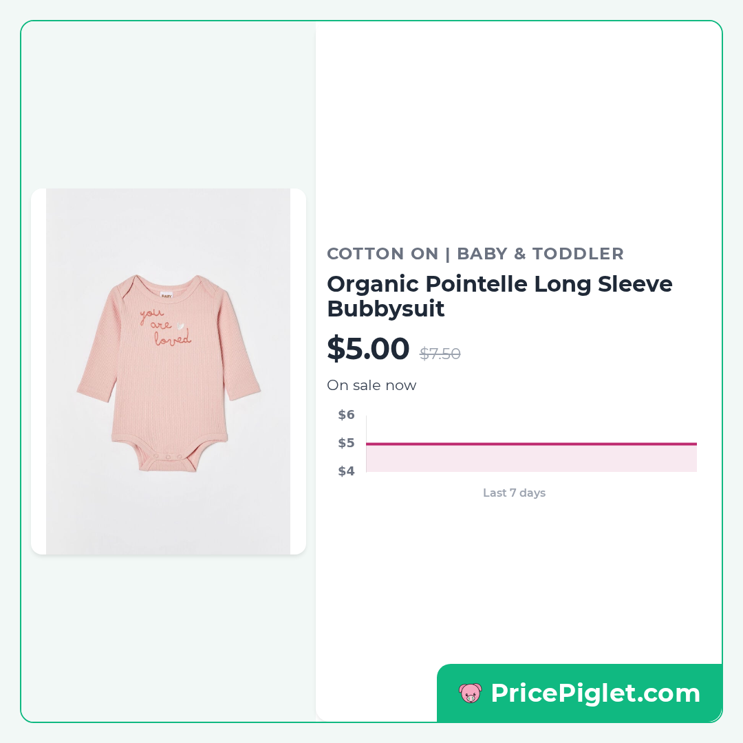 Organic Pointelle Long Sleeve Bubbysuit
