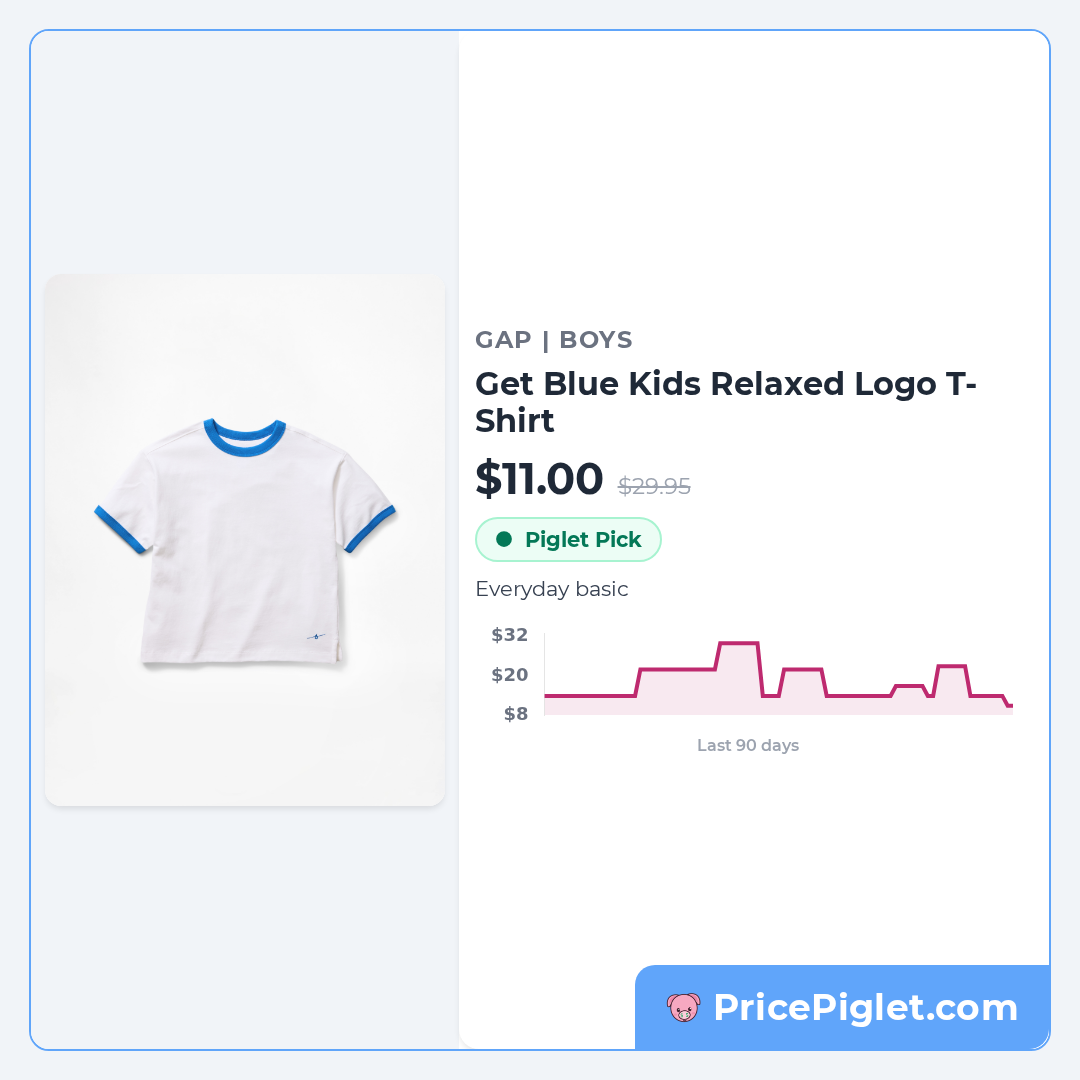 Get Blue Kids Relaxed Logo T-Shirt