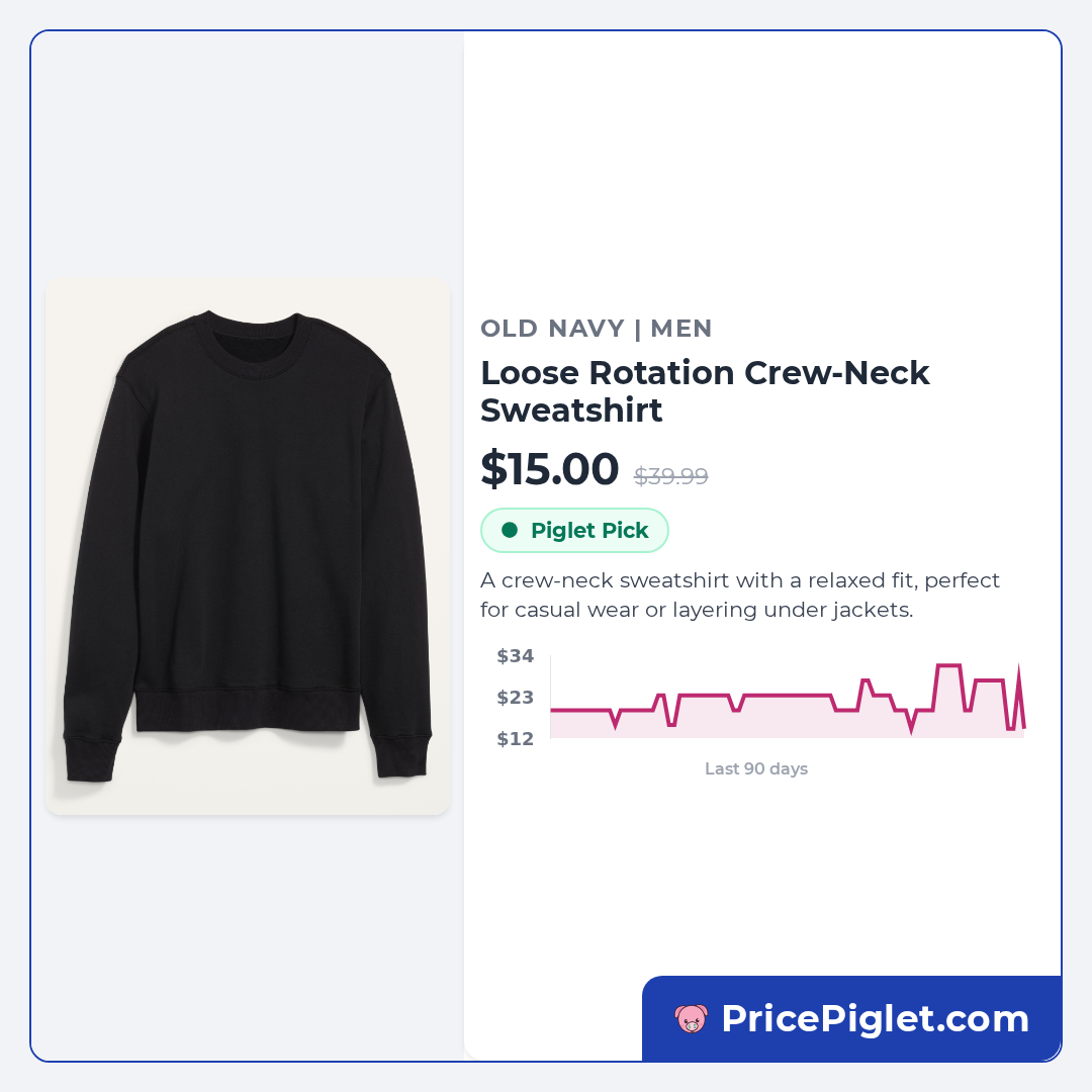 Loose Rotation Crew-Neck Sweatshirt