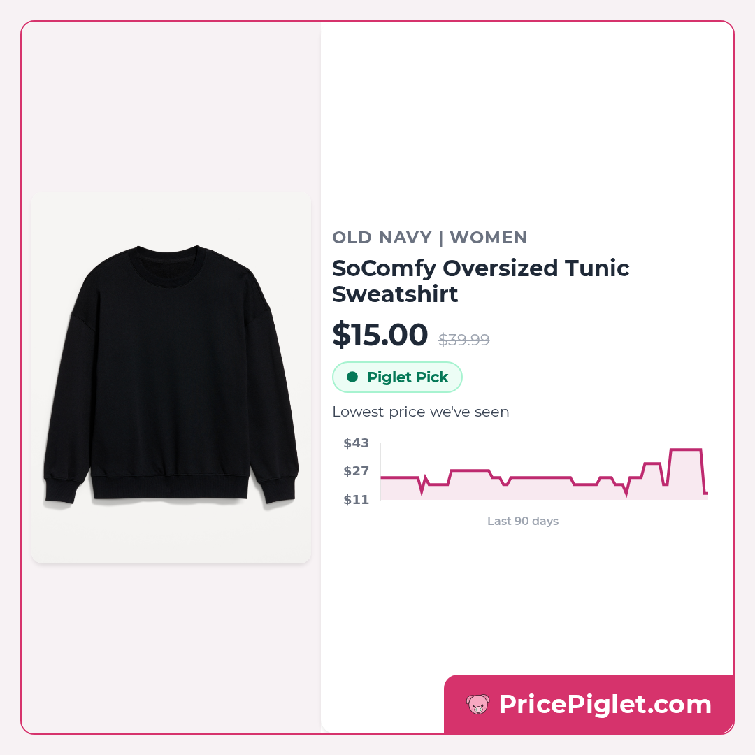 SoComfy Oversized Tunic Sweatshirt