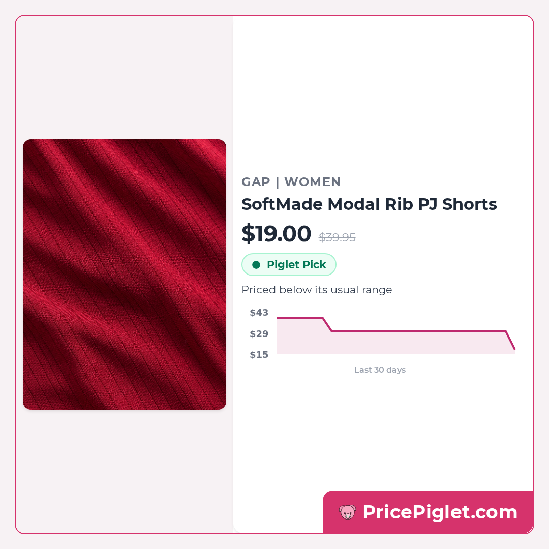 SoftMade Modal Rib PJ Shorts