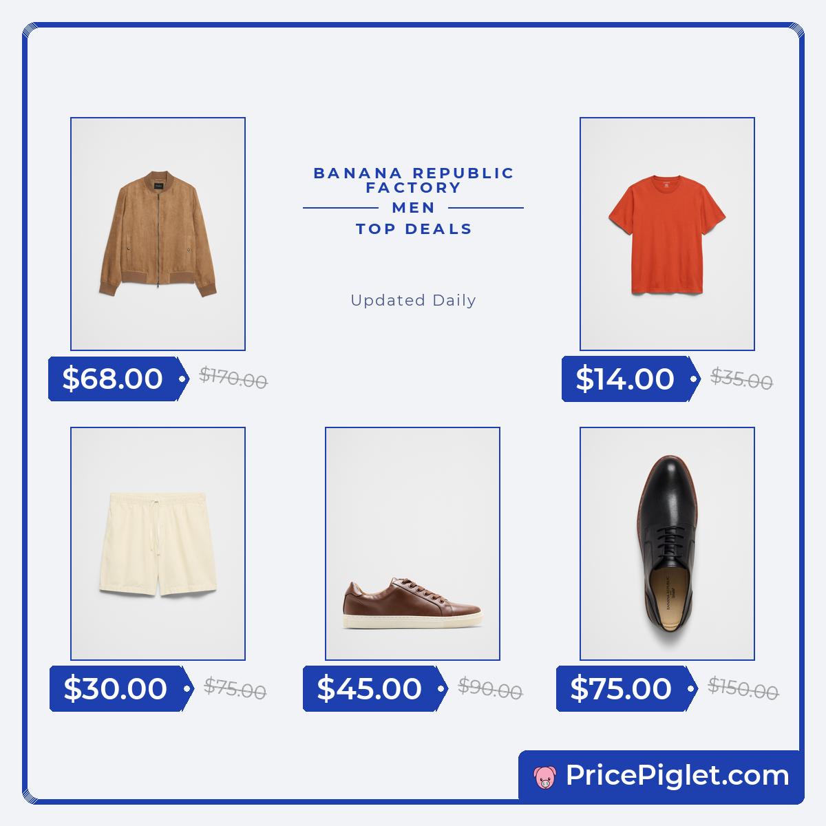 A Look at Men's Picks at Banana Republic Factory Today