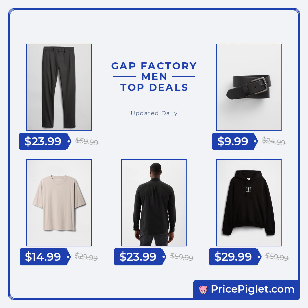 A Look at Men's Picks at Gap Factory Today