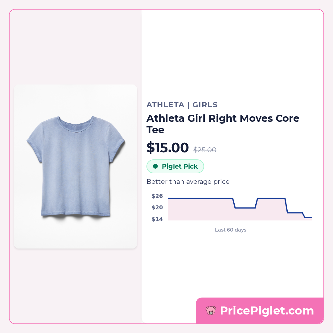 Athleta Girl Right Moves Core Tee