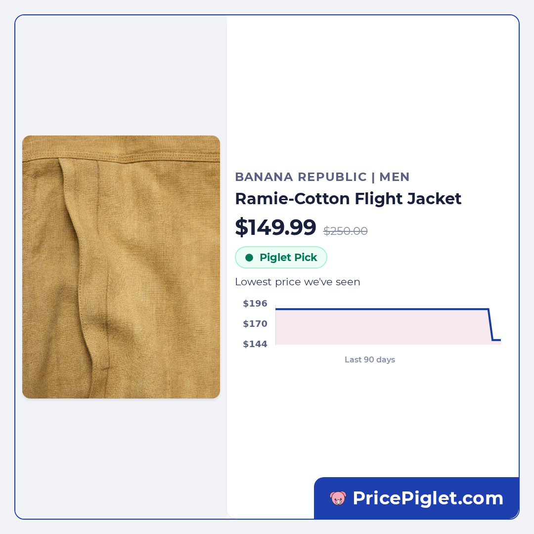 Ramie-Cotton Flight Jacket