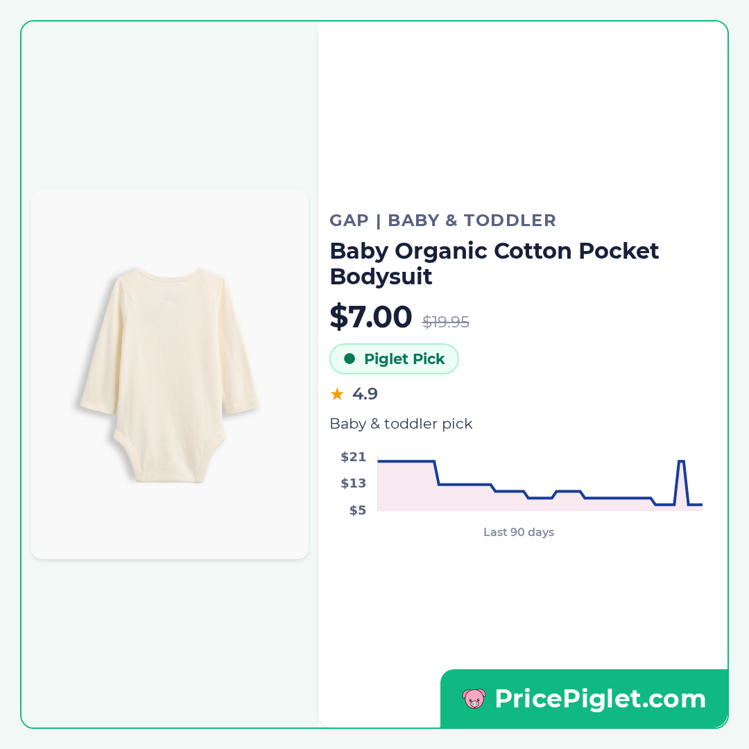 Baby Organic Cotton Pocket Bodysuit