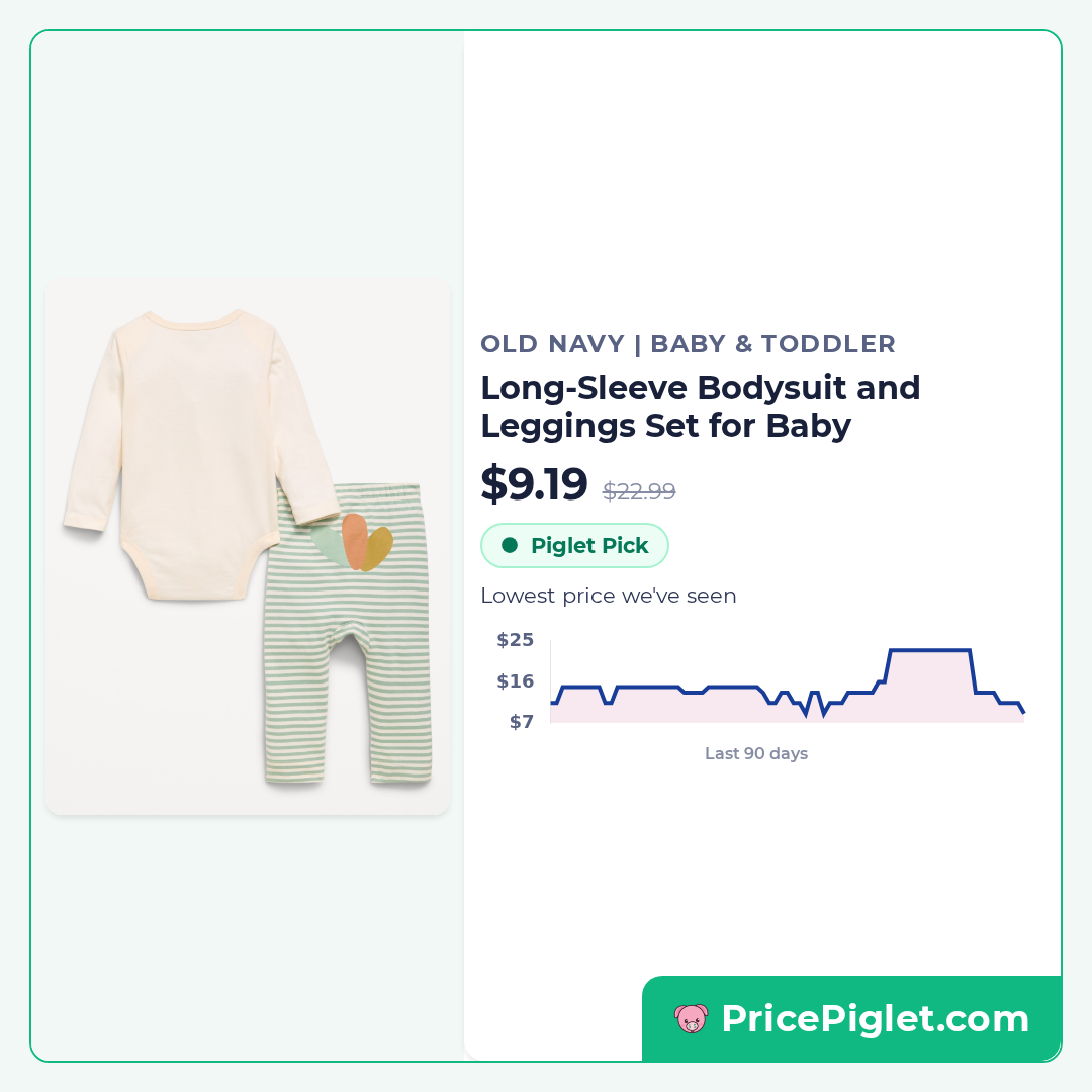 Long-Sleeve Bodysuit and Leggings Set for Baby