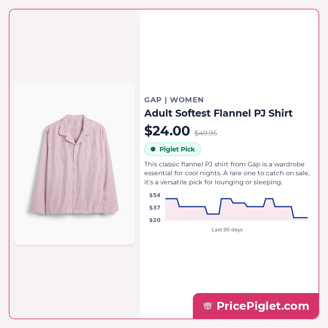 Adult Softest Flannel PJ Shirt