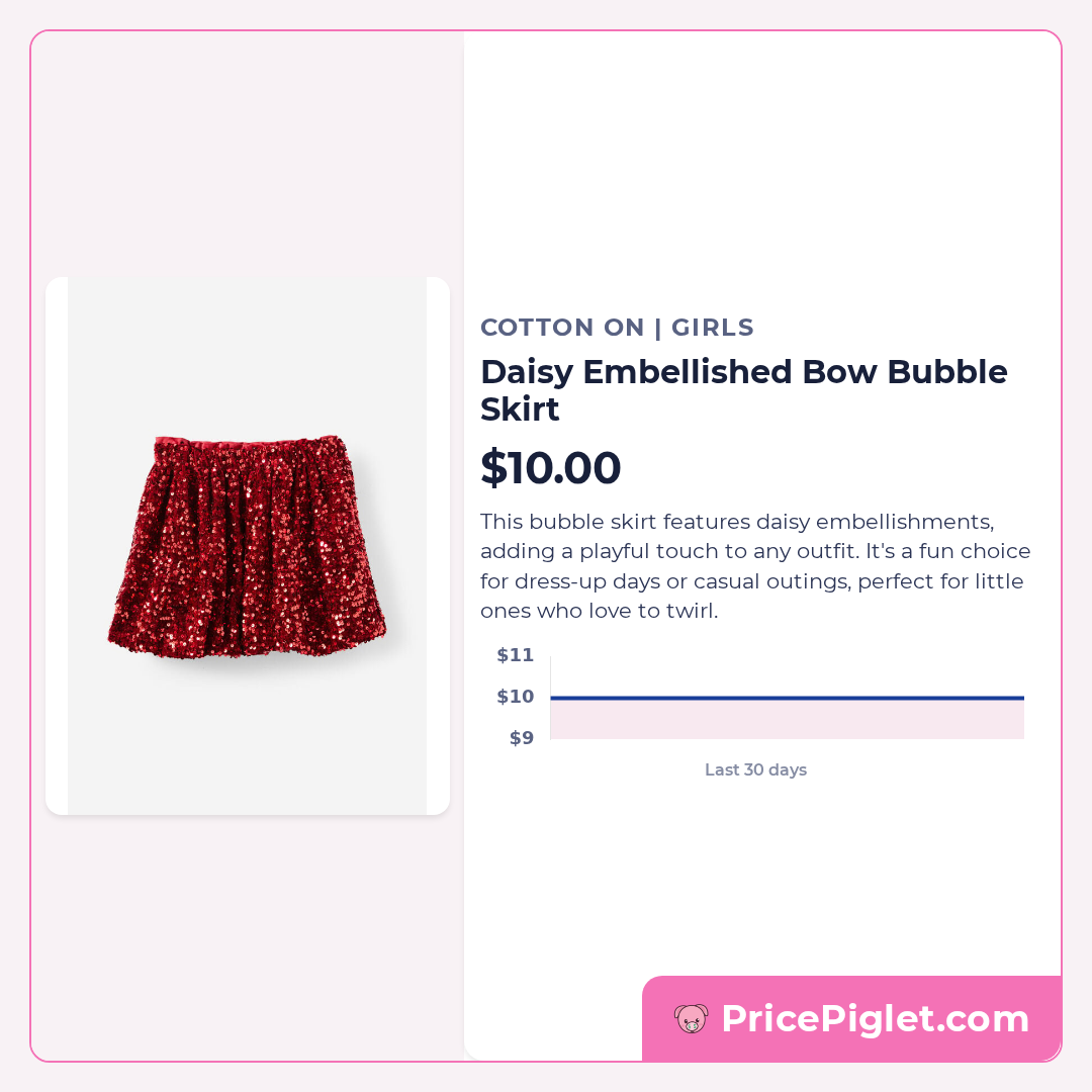 Daisy Embellished Bow Bubble Skirt