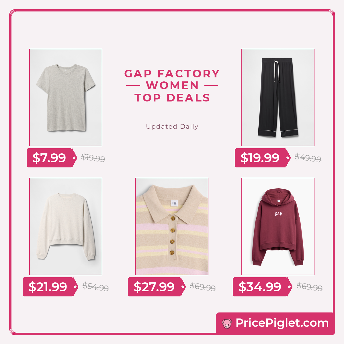 Women's Deals at Gap Factory Today