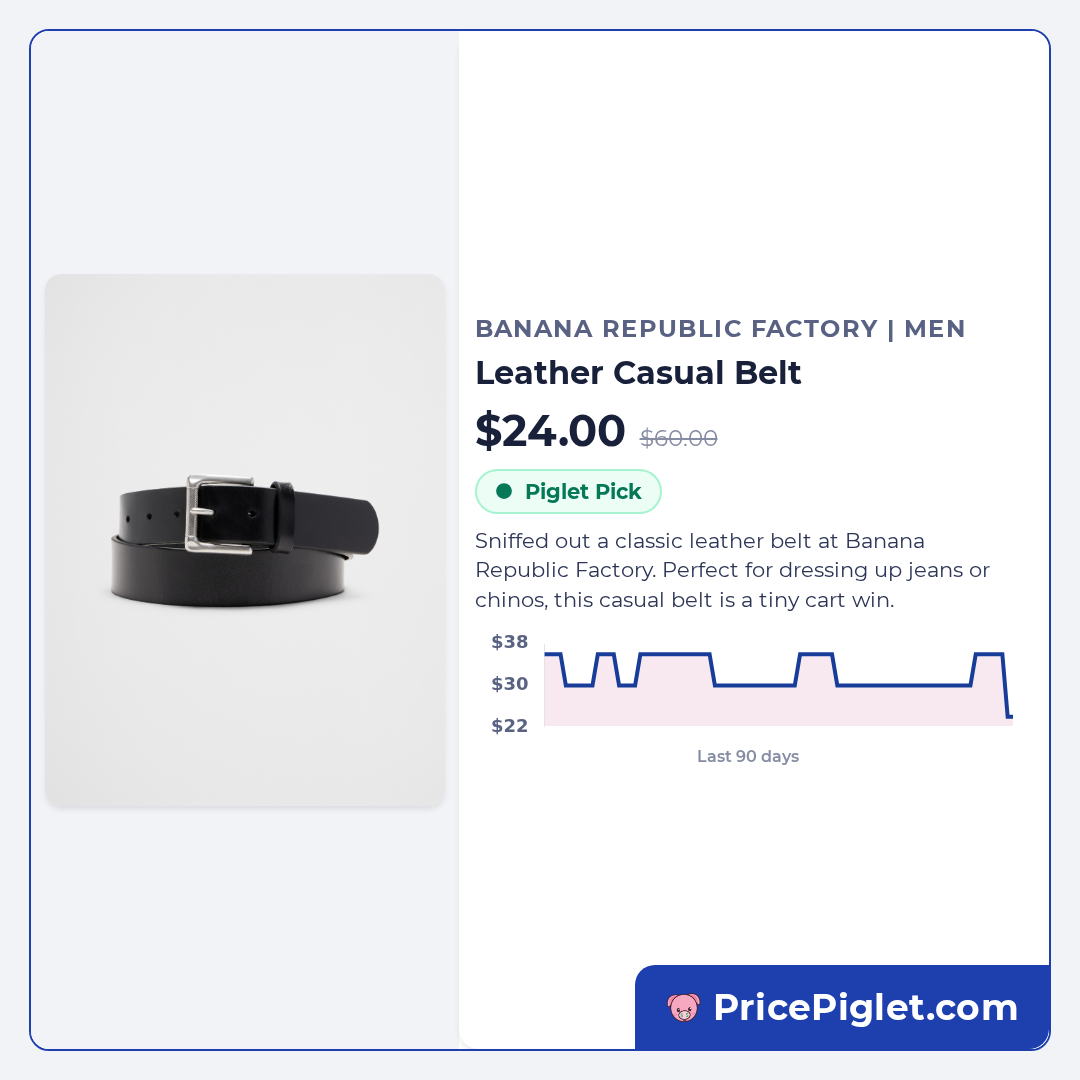 Leather Casual Belt