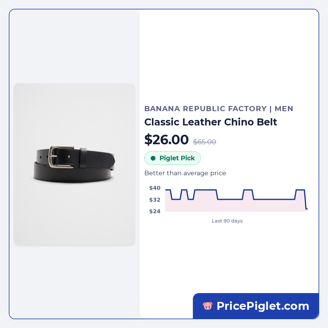 Classic Leather Chino Belt