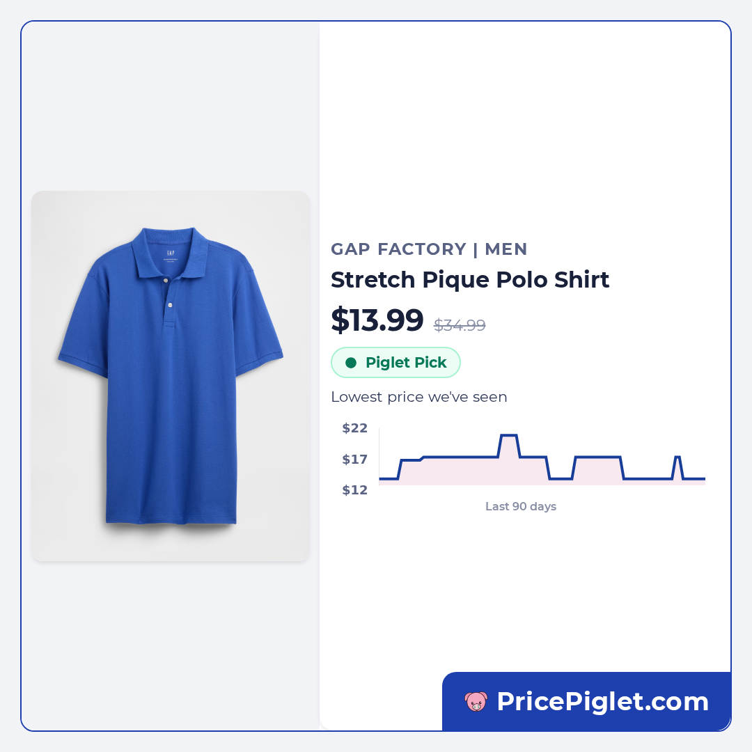 Stretch Pique Polo Shirt