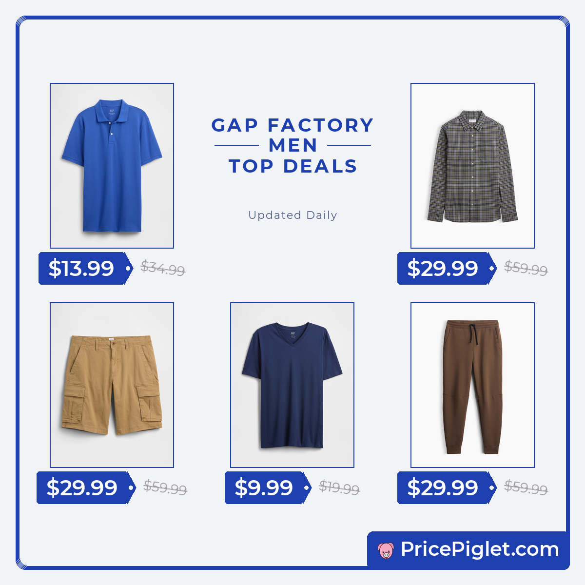 Men's Deals at Gap Factory Today