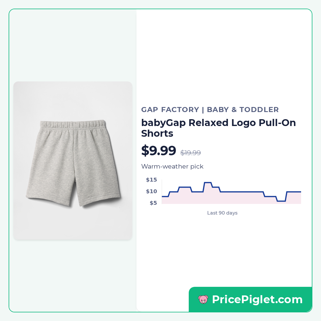 babyGap Relaxed Logo Pull-On Shorts