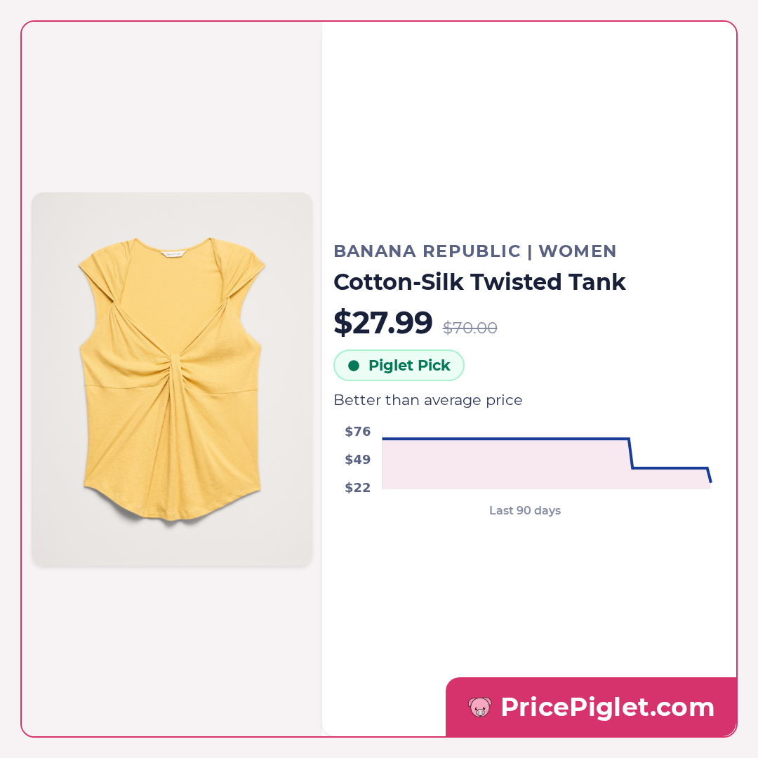 Cotton-Silk Twisted Tank